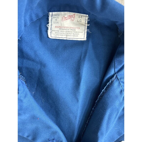 Vintage Amoco Gas Service Station Coveralls Uniform 44 Large Jumpsuit - Work - Picture 6 of 12